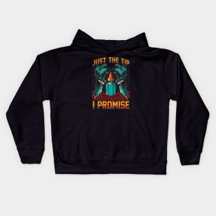 Funny Just The Tip I Promise Tattoo Artist Ink Pun Kids Hoodie